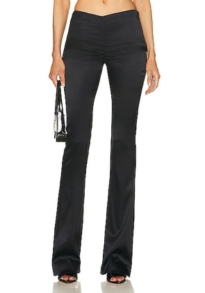 Alessandra Rich Low Rise Pant in Black - Black. Size 42 (also in 38).