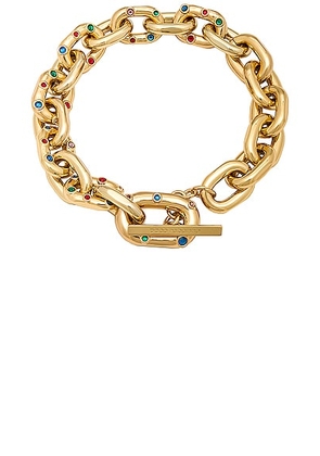 RABANNE XL Link Necklace in Multi Gold - Metallic Gold. Size all.