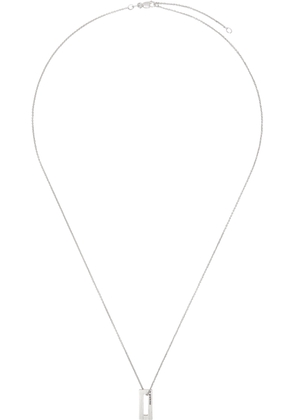 Le Gramme Silver 'Le 1.5 Grammes' Rectangle Pendant Necklace