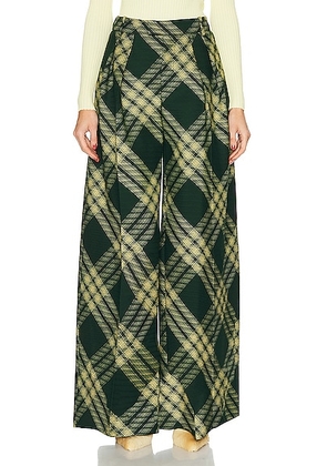 Burberry Tailored Pant in Primrose - Dark Green. Size 0 (also in 2, 4).