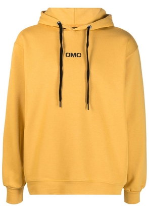 Omc slogan-print drawsting hoodie - Yellow