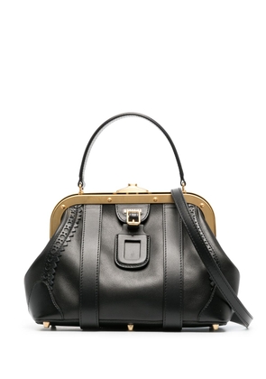 Moschino panelled leather bag - Black