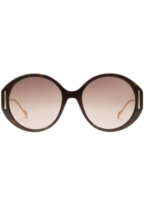 Gucci Eyewear oversized round-frame sunglasses - Brown