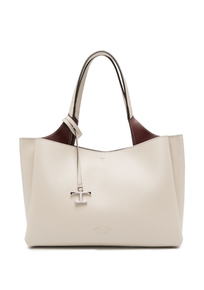 Tod's T Timeless charm leather tote bag - Grey