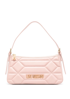 Love Moschino quilted leather tote bag - Pink