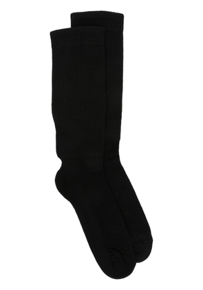 Rick Owens intarsia-knit cotton-blend socks - Black