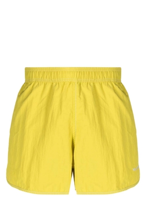 MARANT Vicente logo-embroidered swim shorts - Yellow