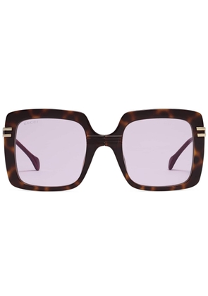 Gucci Eyewear oversized tinted sunglasses - Brown