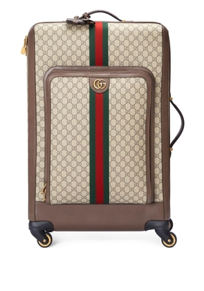 Gucci large Savoy trolley suitcase - Brown