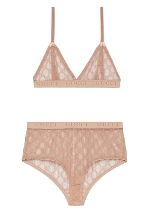 Gucci GG tulle lingerie set - Pink