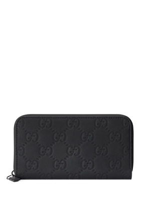 Gucci GG matte-finish leather wallet - Black