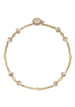 Gucci Interlocking G faux-pearl bracelet - Gold