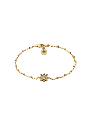 Gucci 18kt yellow gold Flora diamond bracelet