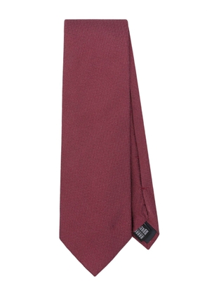 FURSAC micro-dot silk tie - Red