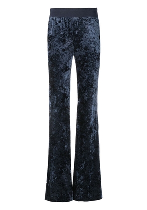 MOSCHINO JEANS straight-leg velvet trousers - Blue