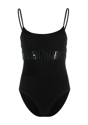 Moschino embossed-logo cotton bodysuit - Black