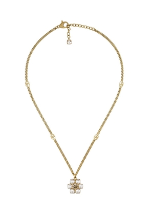 Gucci Double G pearl necklace - Gold