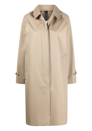 Mackintosh GARIA gabardine cotton coat - Brown