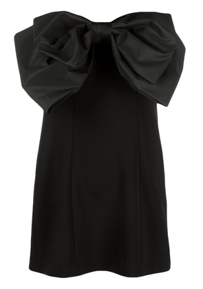 PINKO bow-detail strapless minidress - Black