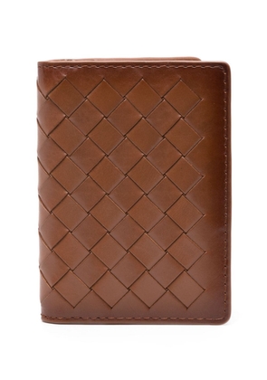Aspinal Of London folded leather card holder - Brown