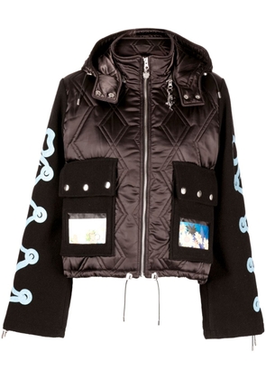 Chopova Lowena Frosty puffer hooded jacket - Brown