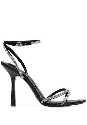 Alexander Wang Dahlia 105mm embellished leather sandals - Black
