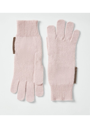 Brunello Cucinelli Kids Cashmere Monili-Trim Gloves