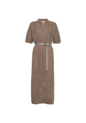 Brunello Cucinelli Knitted Belted Dress