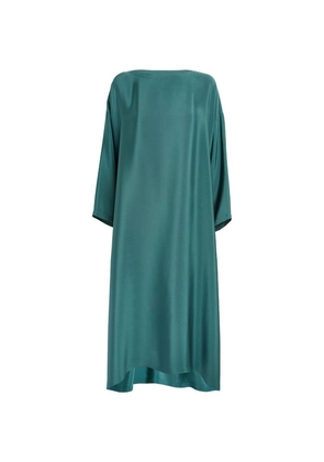 Eskandar Silk A-Line Midi Dress