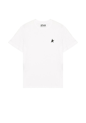 Golden Goose Star M's Regular T-Shirt in Optic White & Black - White. Size L (also in ).