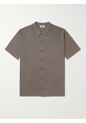 John Smedley - Folke Sea Island Cotton Shirt - Men - Gray - S