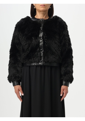 Fur Coats TWINSET Woman colour Black