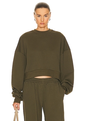 WARDROBE.NYC HB Track Top in Dark Military - Olive. Size XS (also in L, XL).