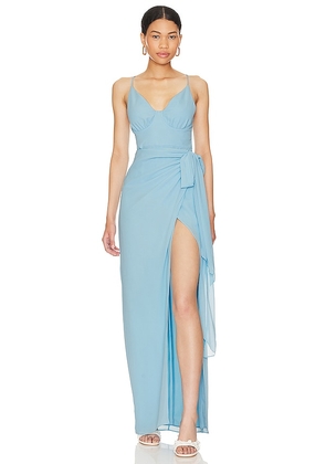 Lovers and Friends Beau Gown in Blue. Size S, XXS.