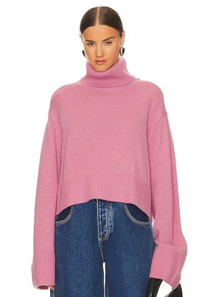 Song of Style Olisa Oversized Turtleneck in Pink. Size L.