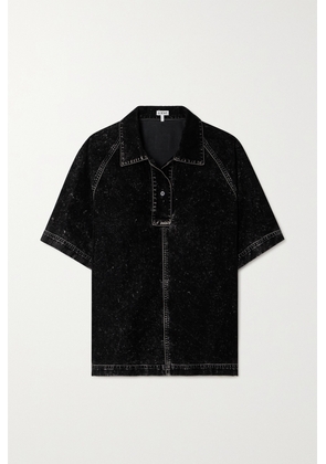 Loewe - Cotton-blend Polo Shirt - Black - FR32,FR34,FR36,FR38,FR40,FR42,FR44