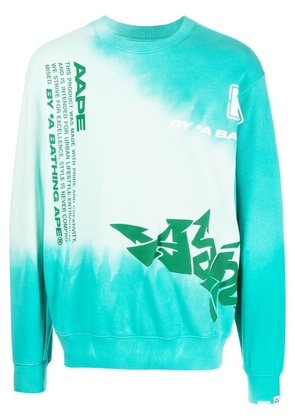 AAPE BY *A BATHING APE® logo-print sweatshirt - Green