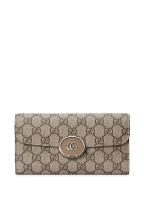 Gucci Petite GG continental wallet - Neutrals