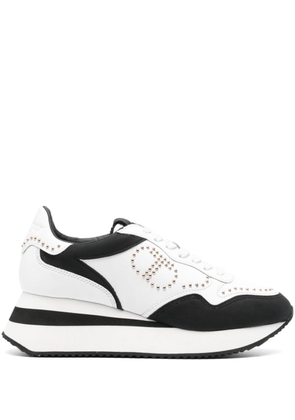 TWINSET logo-appliqué panelled sneakers - White