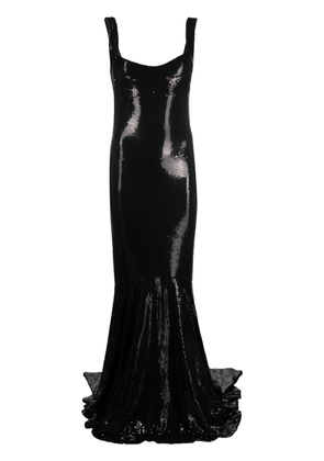 Atu Body Couture sequin-embellished mermaid gown - Black