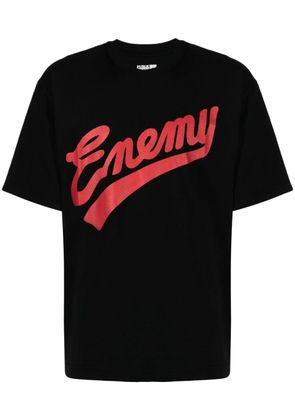 Neighborhood x Public Enemy logo-print cotton T-shirt - Black