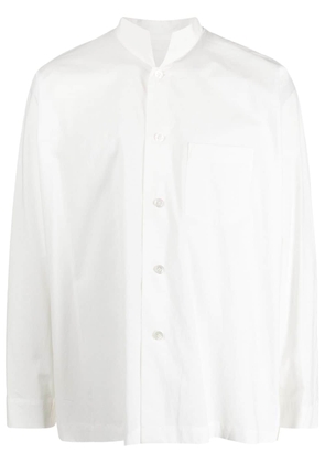 Homme Plissé Issey Miyake spread-collar button-down shirt - White
