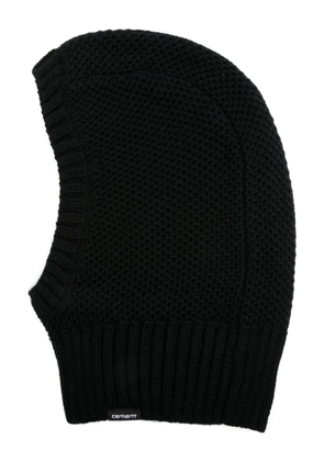 Carhartt WIP Remi logo-patch knitted balaclava - Black