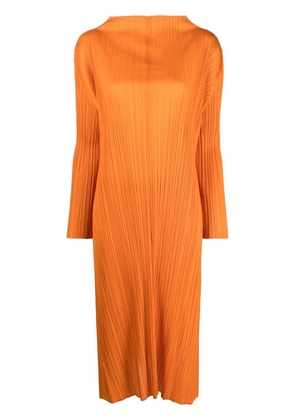 Pleats Please Issey Miyake November pleated dress - Orange