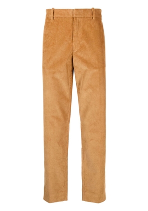 Moncler corduroy slim-cut trousers - Brown