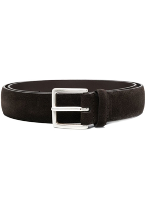Orciani square-buckle suede belt - Brown