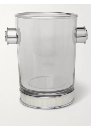 Lorenzi Milano - Glass, Silver-Tone and Mother-of-Pearl Champagne Bucket - Men - Neutrals