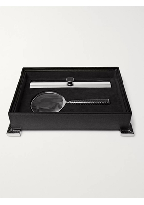 Lorenzi Milano - Magnifying Glass and Ruler Set - Men - Black