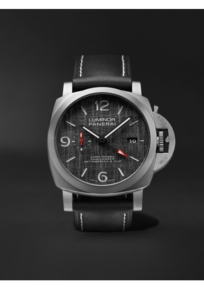 Panerai - Luminor Luna Rossa GMT Automatic 44mm Titanium and Leather Watch, Ref. No. PAM01036 - Men - Black