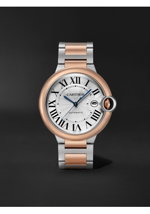 Cartier - Ballon Bleu De Cartier Automatic 42mm 18-Karat Rose Gold and Stainless Steel Watch, Ref. No. W2BB0034 - Men - White